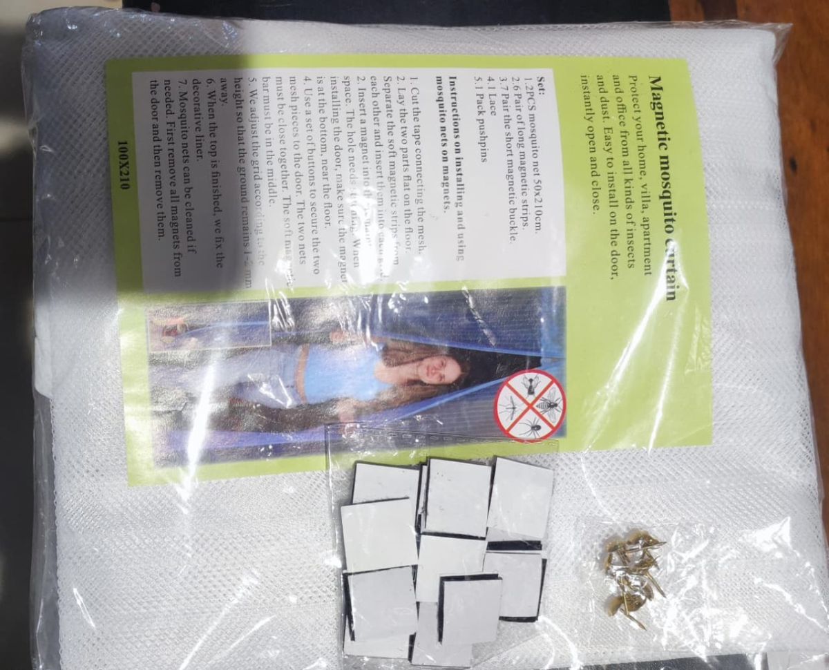 Premium Quality Mosquito Magic Mesh In Hard Box With 20pcs Double Tape Stickers And 12pcs Hocks For Easy Installation View Gallery - Pakistan
