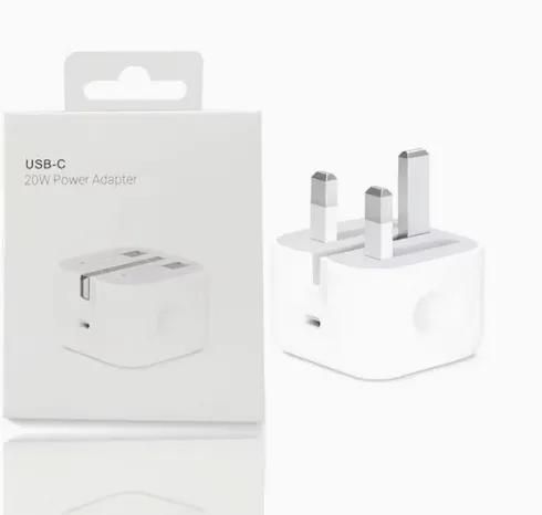 20W PD Type C Adapter 3 Pin US Plug Fast Iphone Charger High Speed Charging Solution (Without Cable)