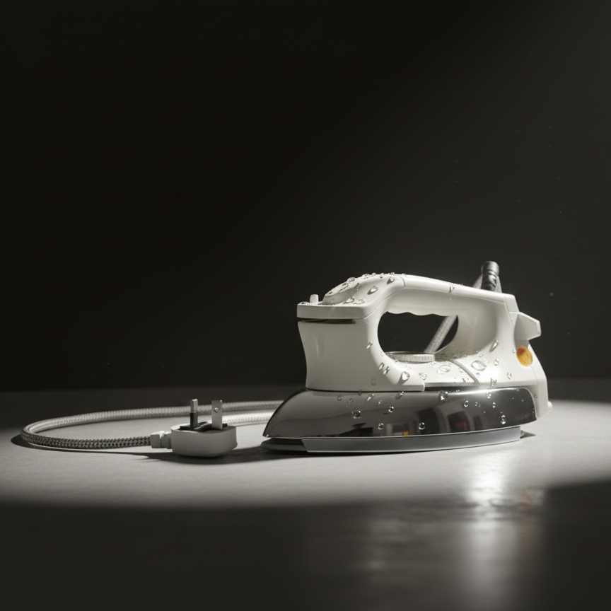 Heavy-Duty Electric Dry Iron | China-Made | Durable, High-Performance Ironing for Home &amp; Commercial Use - 1000 Watt