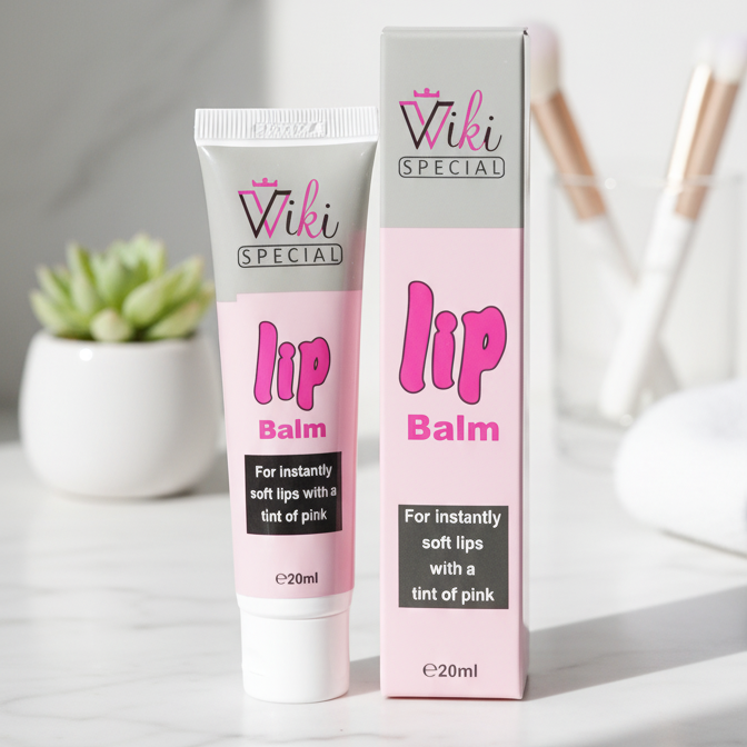 Wiki Special Natural Pink Lip Balm | Hydrating, Nourishing & Long-Lasting Lip Care with Soft Pink Tint for 24-Hour Moisture View Gallery - Pakistan