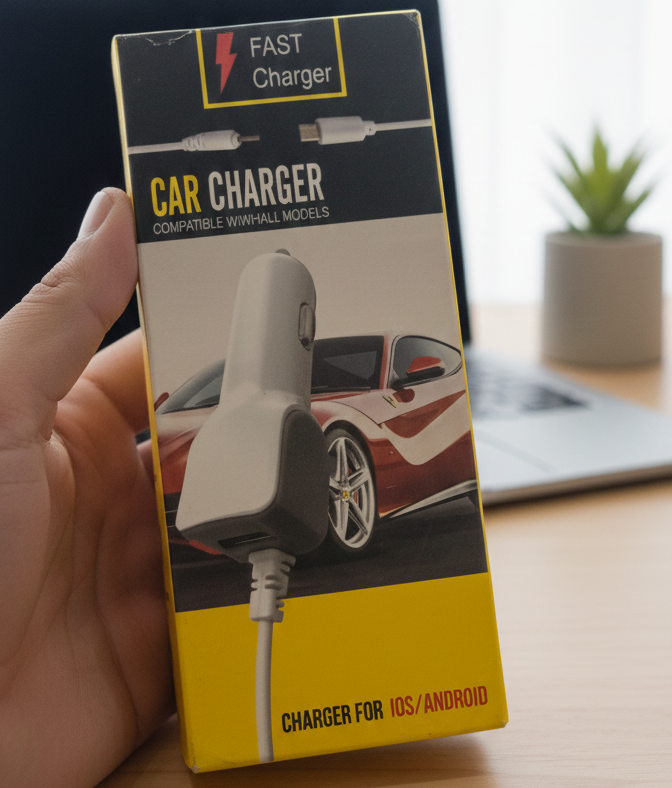 Fast Car Charger High Speed Charging Accessory For Reliable Power Supply In Vehicle