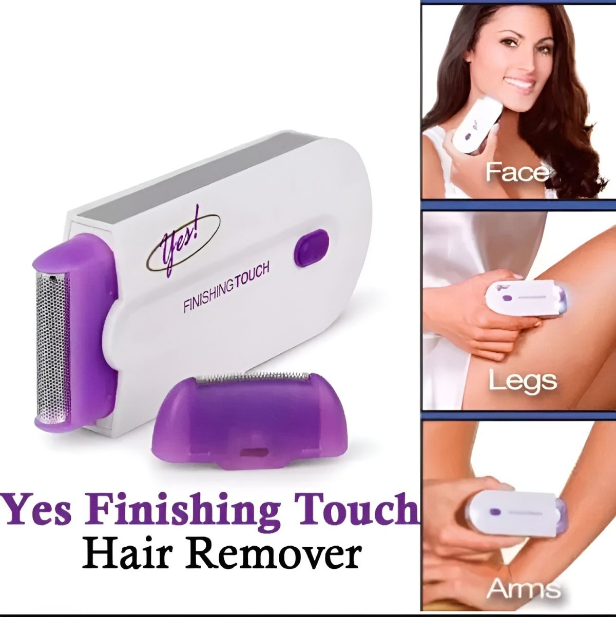 Finishing Touch Laser Hair Removal | 2‑in‑1 Trimmer | Pain‑Free Electric Hair Removal for Women View Gallery - Pakistan