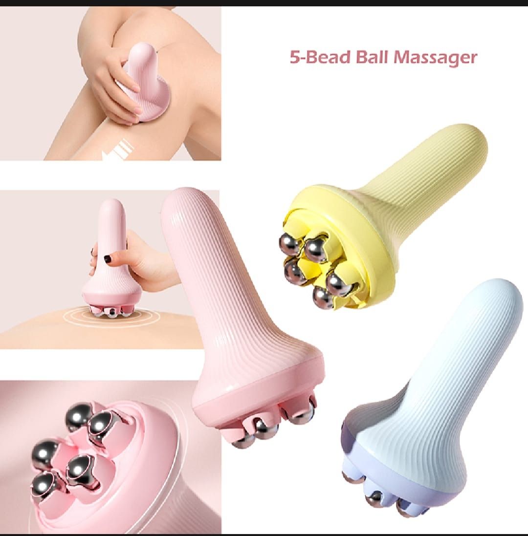 360 Roller Manual Massager | Handheld Massage Ball | Full Body Pain Relief | Neck, Back, Shoulder, Leg & Foot View Gallery - Pakistan