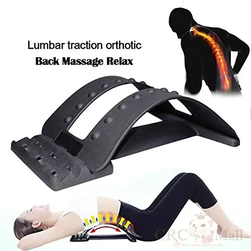 Chiropractic Magic Back Stretcher | Lumbar Massage Support | Spine Pain Relief | Posture Corrector View Gallery - Pakistan