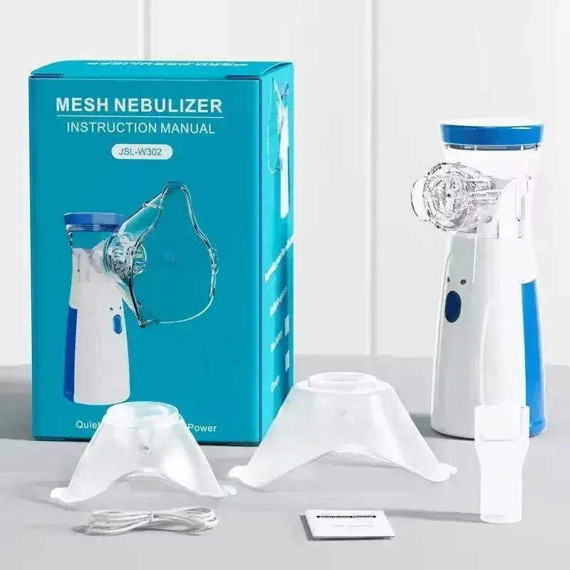 Portable Mesh Nebulizer – Quiet &amp; Rechargeable for Kids and Adults