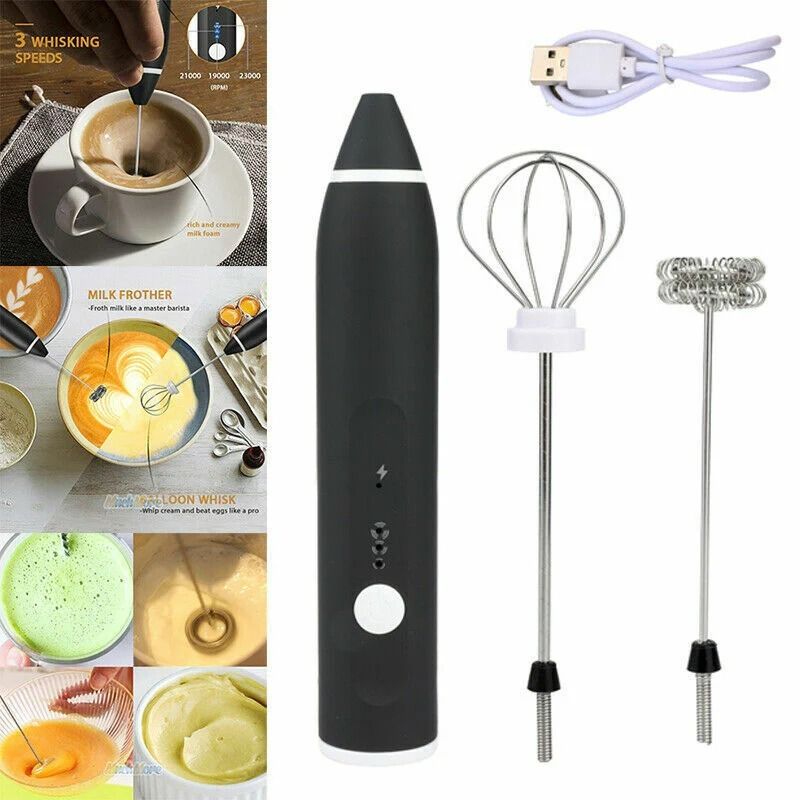 2 in 1 Coffee Beater Rechargeable Smooth Mixing Easy Use Compact Design Comfortable Handling View Gallery - Pakistan