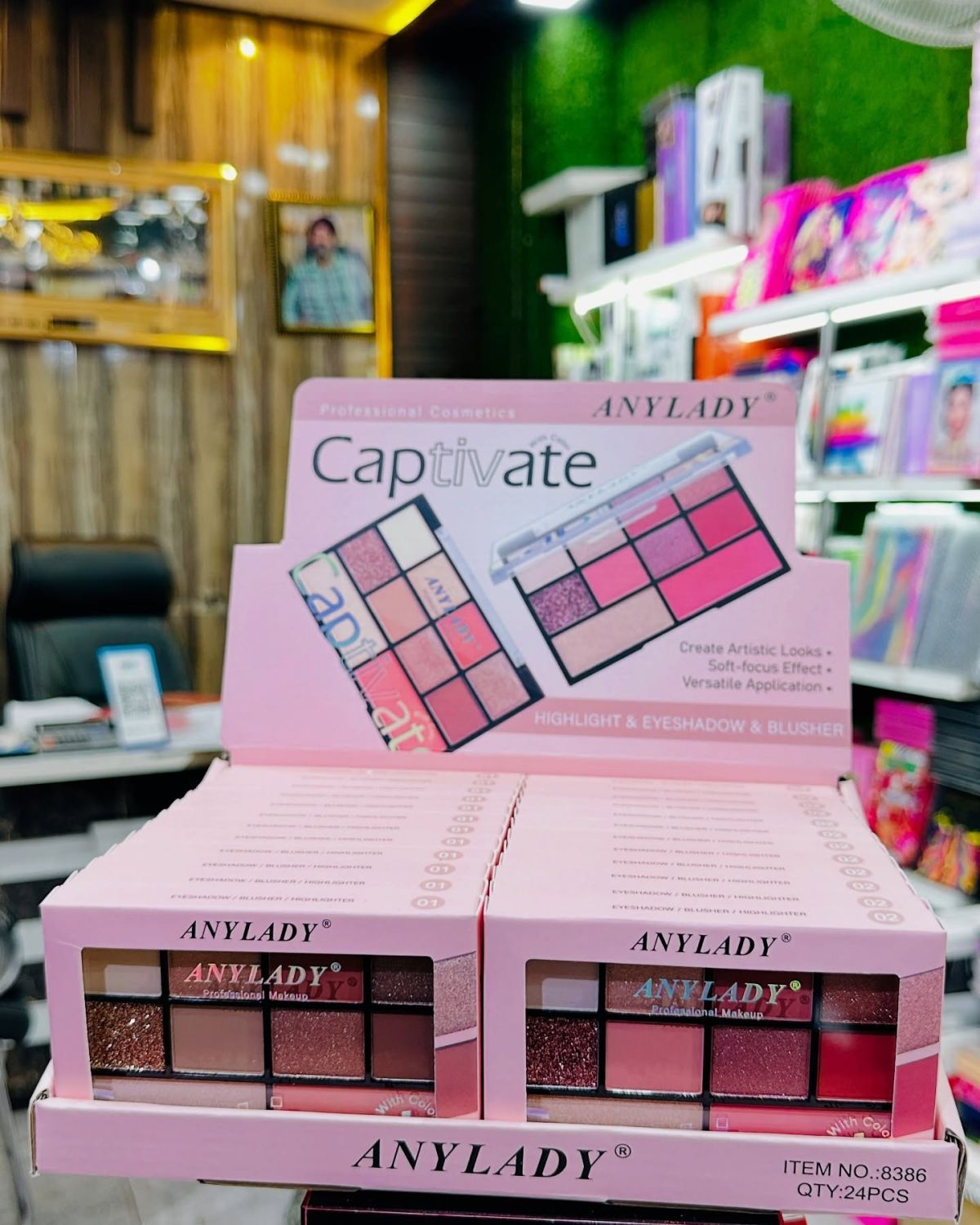 ANYLADY Captivate Professional Makeup Palette - 9-Shade Eyeshadow & Blusher Kit with High-Pigment Matte, Shimmer & Glitter Finishes View Gallery - Pakistan