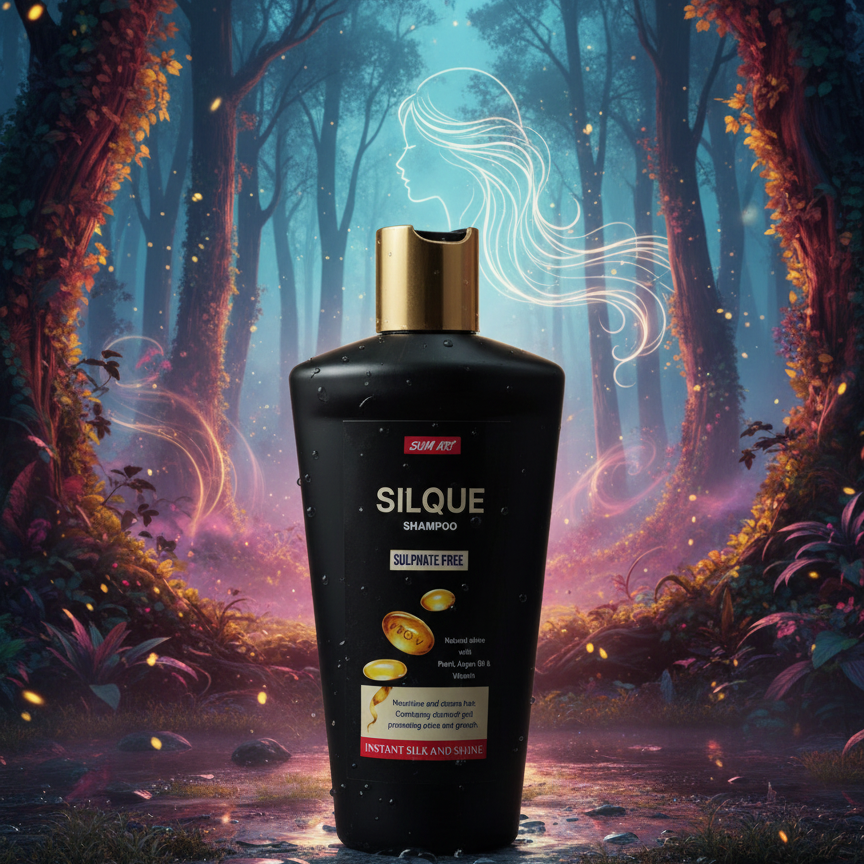 Sum Art Silque Shampoo Providing Gentle Care Nourishing Formula Strengthening Quality Everyday Hair Support - 180ML View Gallery - Pakistan