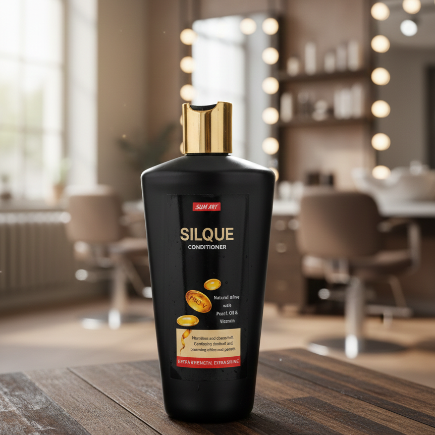 Sum Art Silque Conditioner Providing Gentle Care Nourishing Formula Strengthening Quality - 150ML View Gallery - Pakistan