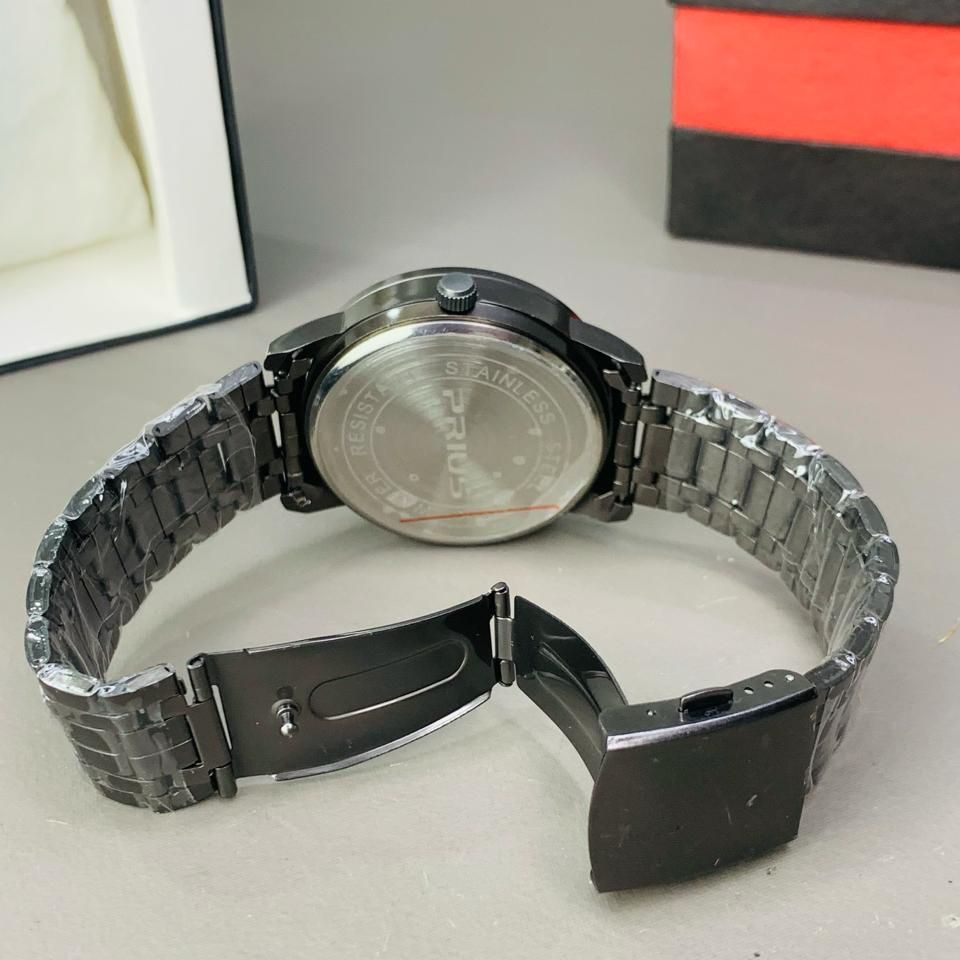 Black Stainless Steel Magnetic Ball Watch Providing Modern Design Everyday Style Support - With Box View Gallery - Pakistan