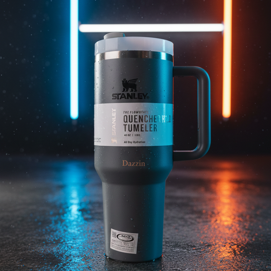 Stanley 40 Oz | (1200ML) Stainless Steel Vacuum Insulated Tumbler With Straw Leak Proof Quencher Cup For Hot And Cold Beverages - With Box View Gallery - Pakistan