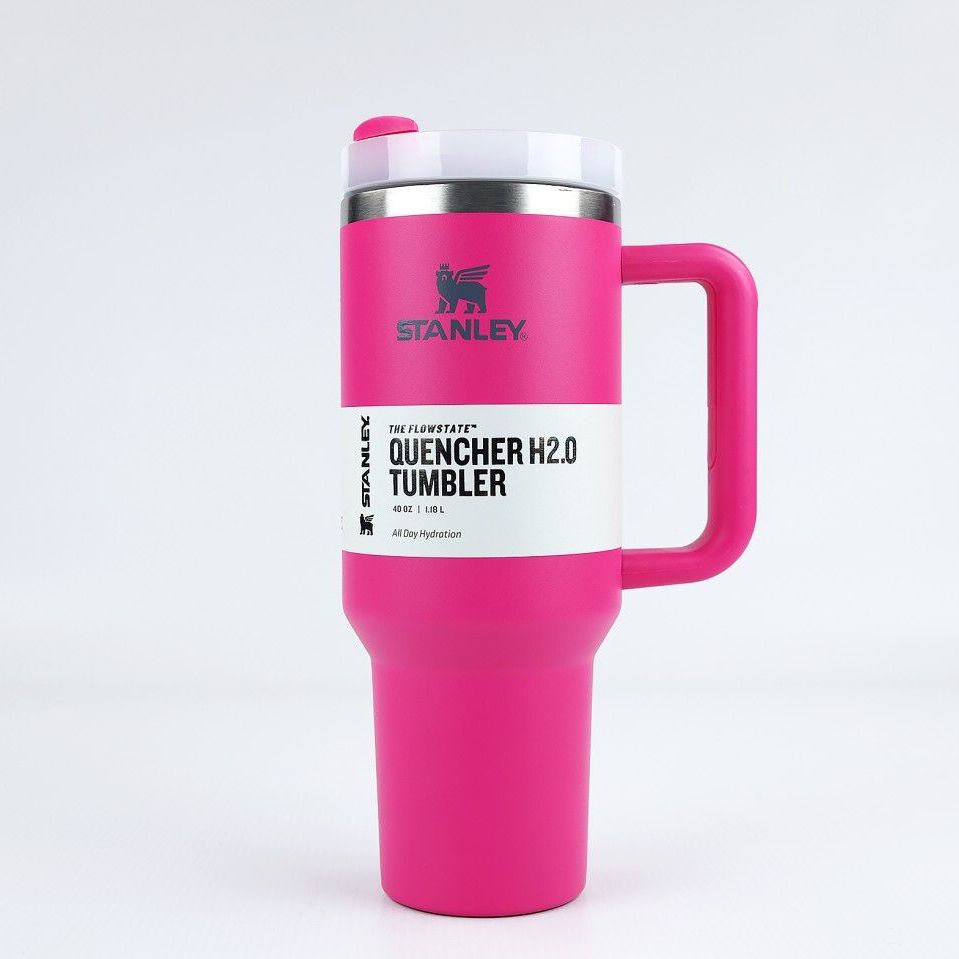 Stanley 40 Oz | (1200ML) Stainless Steel Vacuum Insulated Tumbler With Straw Leak Proof Quencher Cup For Hot And Cold Beverages - With Box View Gallery - Pakistan