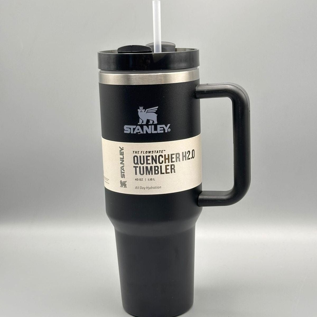 Stanley 40 Oz | (1200ML) Stainless Steel Vacuum Insulated Tumbler With Straw Leak Proof Quencher Cup For Hot And Cold Beverages - With Box View Gallery - Pakistan