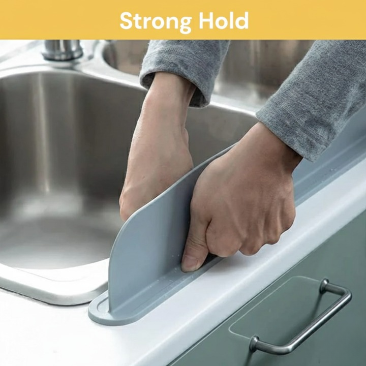 Silicone Sink Splash Guard With Suction For Kitchen And Bathroom Flexible Water Splash Stopper (Random Color) View Gallery - Pakistan