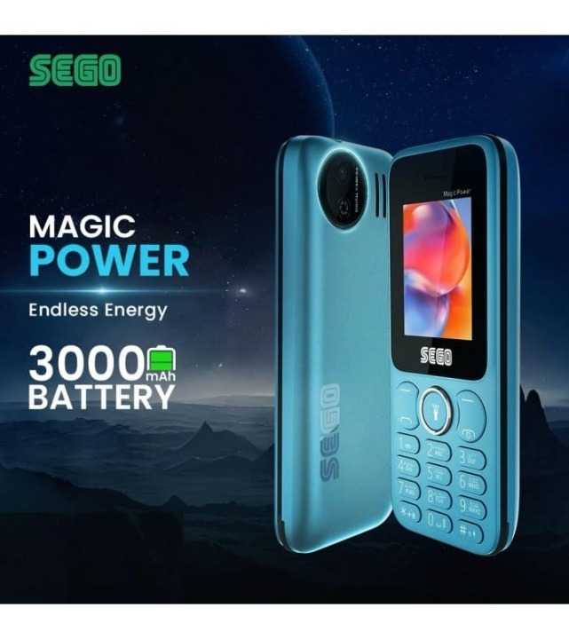 Sego Magic Power 2.0 Inch LCD Dual SIM PTA Approved Mobile With Big 3000mAh Battery (Random Color)