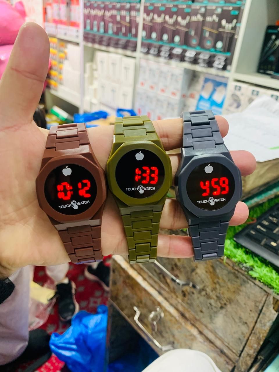 Touch Watch | LED Digital Wrist Watch | Stylish Time Display | Unisex Fashion Accessory View Gallery - Pakistan