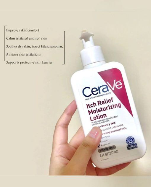 CeraVe Itch Relief Moisturizing Lotion | Fast-Acting Relief for Dry, Itchy Skin | With Ceramides, Niacinamide & Hyaluronic Acid | 237ml View Gallery - Pakistan