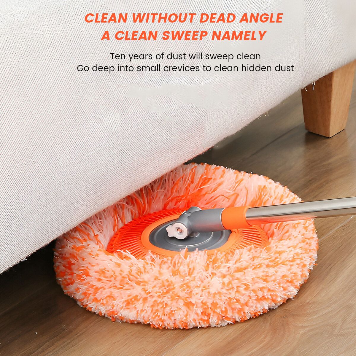 360° Rotating Microfiber Mop | Extendable Handle Telescopic Floor Cleaning Mop | Sunflower Round Mop For Home, Office And Car Screen View Gallery - Pakistan