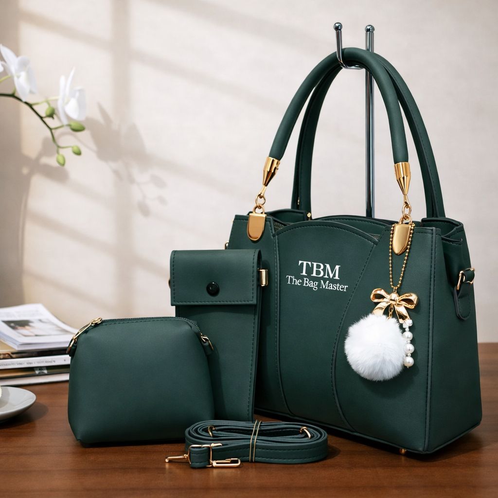 TBM The Bag Master 3 Piece Handbag Set Providing Stylish Design Comfortable Use Everyday Carry Support View Gallery - Pakistan