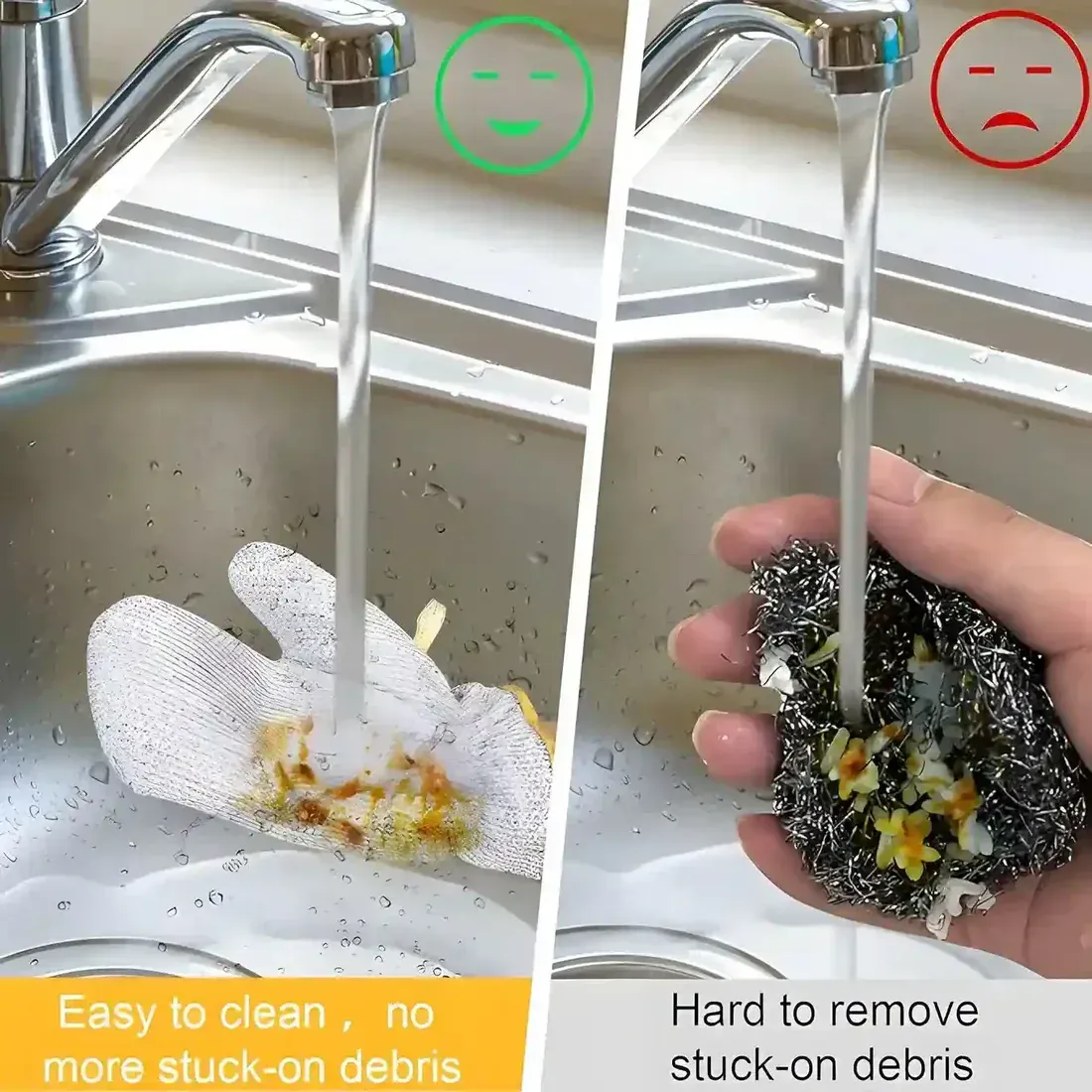 Heavy-Duty Wire Scrubber Dishwashing Mitts – Heat Resistant Steel Wire Cleaning Gloves for Pots, Pans, Grills, and Kitchen Tasks View Gallery - Pakistan