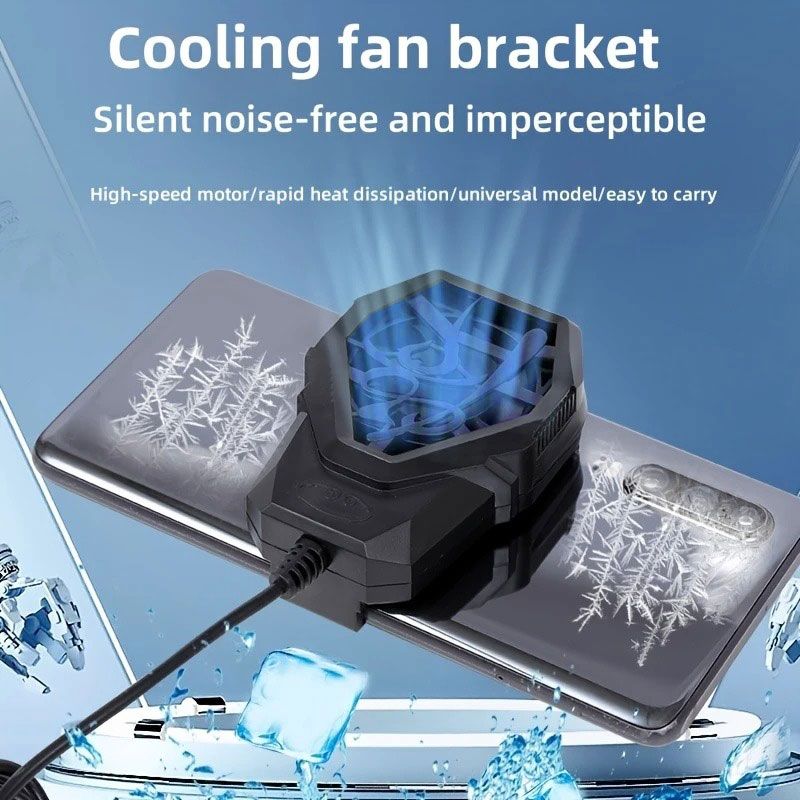 Portable Mobile Phone Quiet Cooling Fan Heat Diffuser Radiator With Light View Gallery - Pakistan
