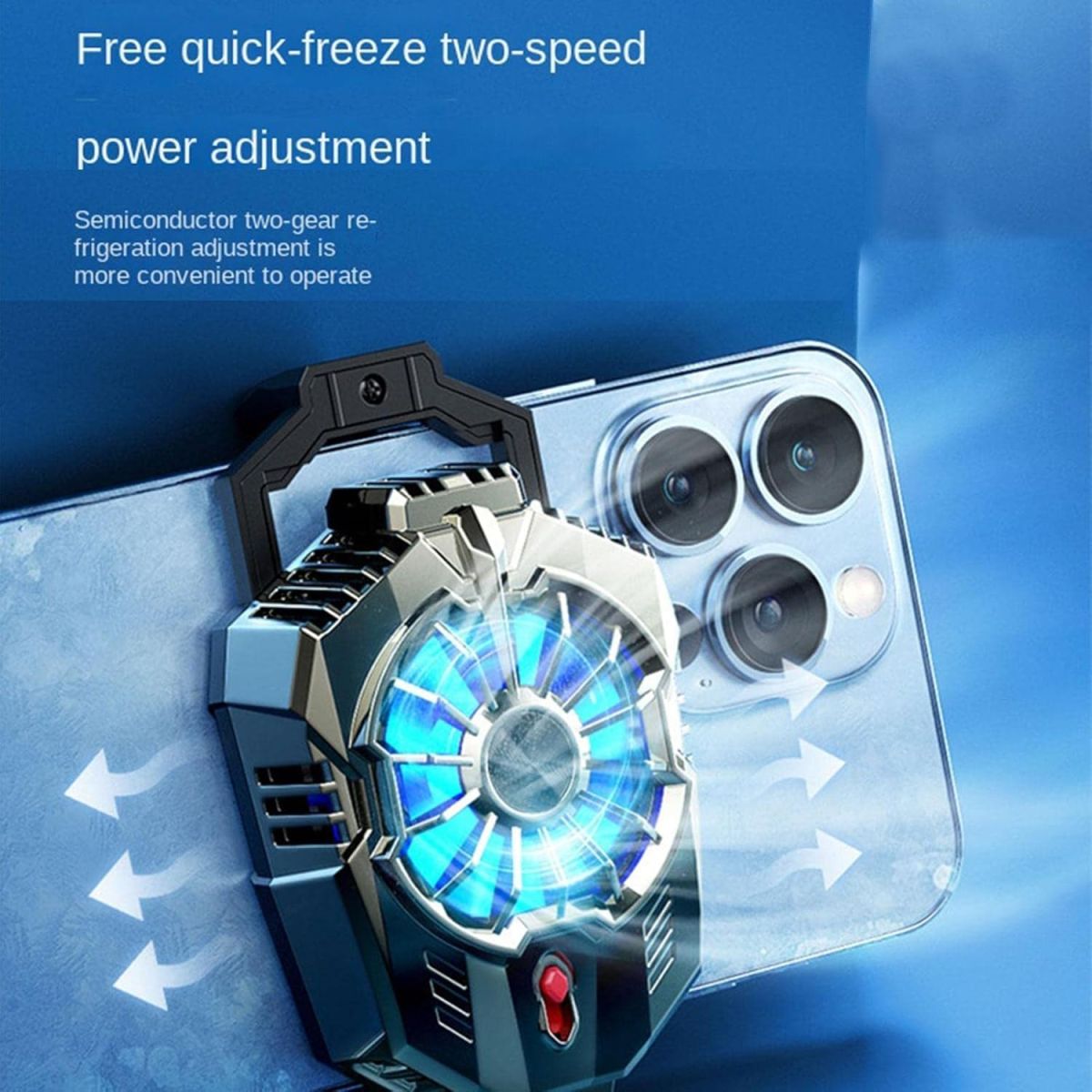 Portable Mobile Phone Quiet Cooling Fan Heat Diffuser Radiator With Light View Gallery - Pakistan