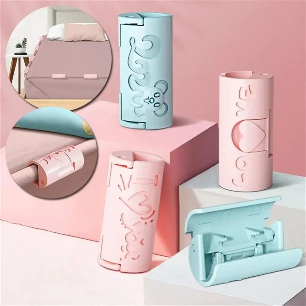 5Pcs BedSheet Clips | Non‑Slip Plastic Clamps | Quilt, Blanket, Curtain &amp; Cover Holder Buckles (Random colour)