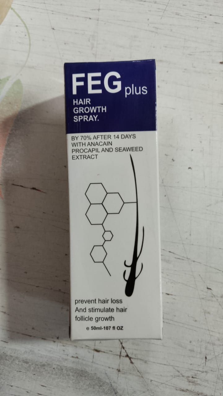 FEG PLUS Hair Growth Serum & Spray – 50ml Advanced Formula for Men & Women, Stronger, Thicker Hair View Gallery - Pakistan
