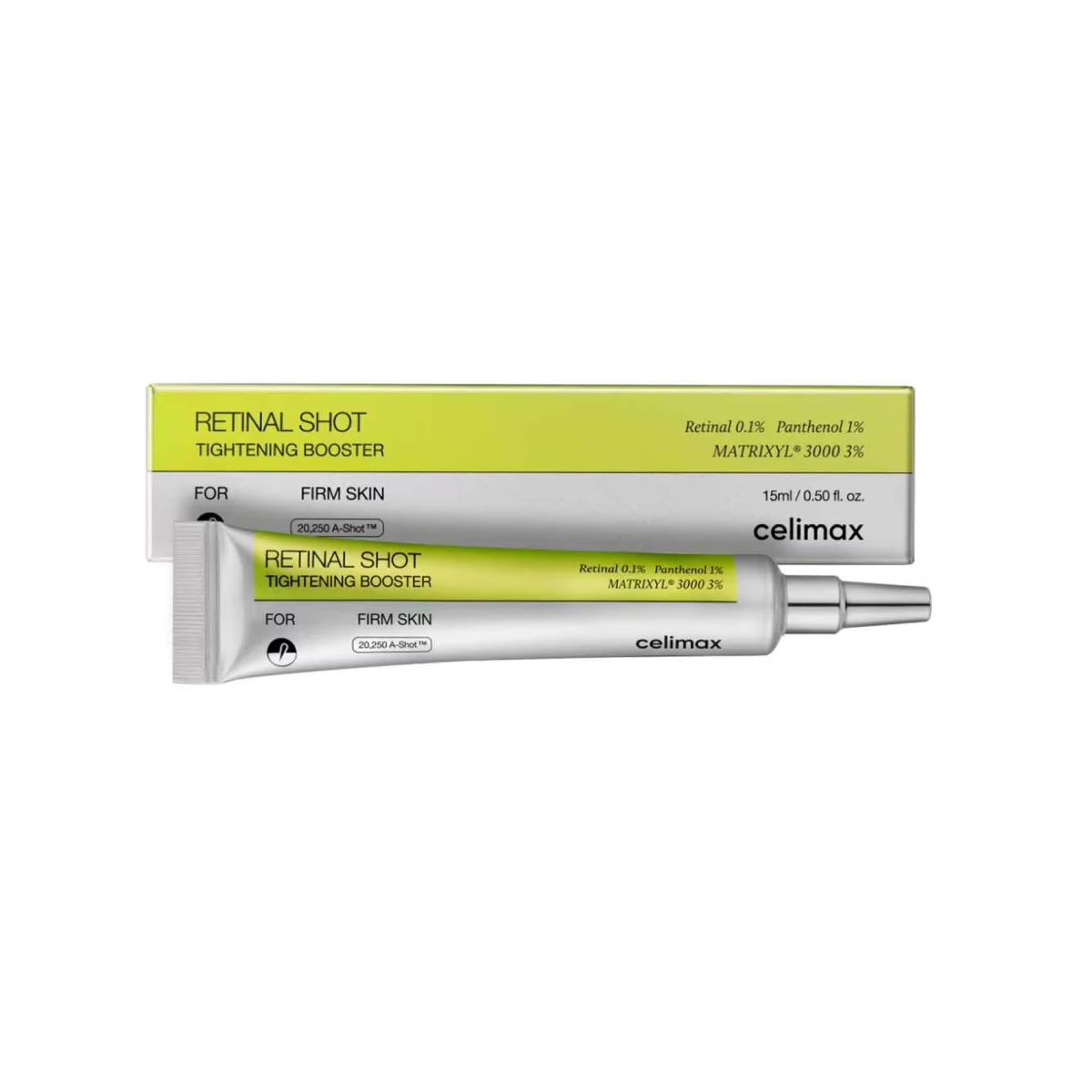 Celimax The Vita‑A Retinal Shot Tightening Booster | 15ml | Retinal Serum for Firm & Smooth Skin View Gallery - Pakistan