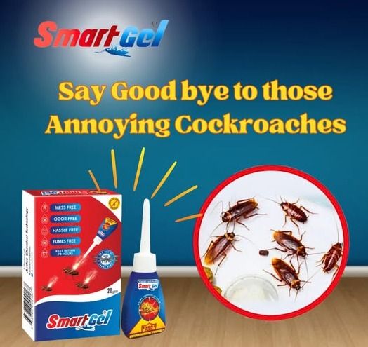 SmartGel Cockroach Killer Gel (20g) | Professional Strength, Odorless & Mess-Free Solution | Kills Within 72 Hours for Home & Kitchen Use View Gallery - Pakistan