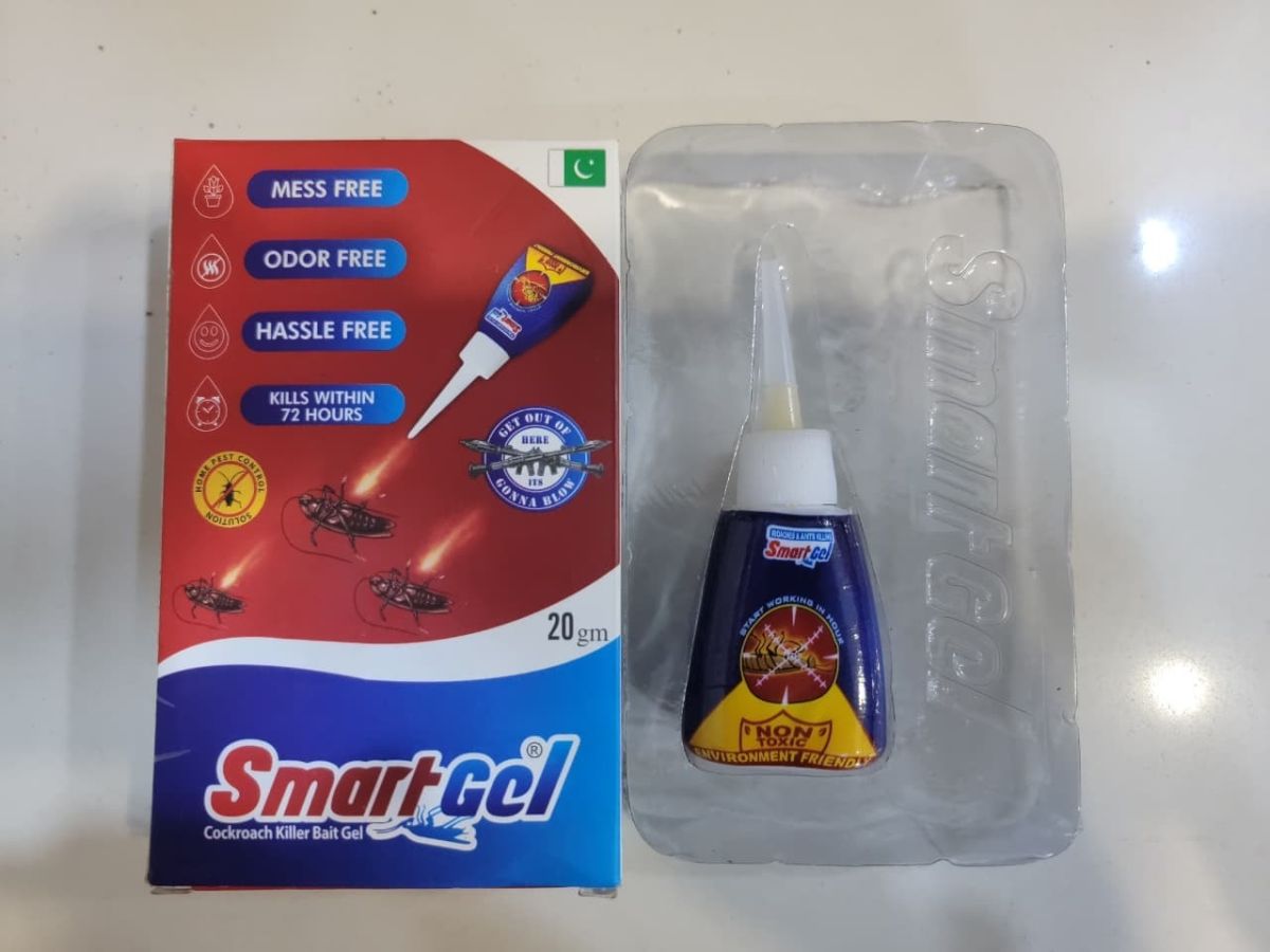 SmartGel Cockroach Killer Gel (20g) | Professional Strength, Odorless & Mess-Free Solution | Kills Within 72 Hours for Home & Kitchen Use View Gallery - Pakistan