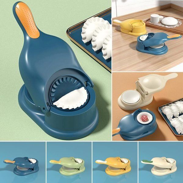 2-in-1 Manual Dumpling Maker & Dough Press Machine | Portable Samosa & Gujiya Mould Tool | Easy Kitchen DIY Pastry Accessory View Gallery - Pakistan