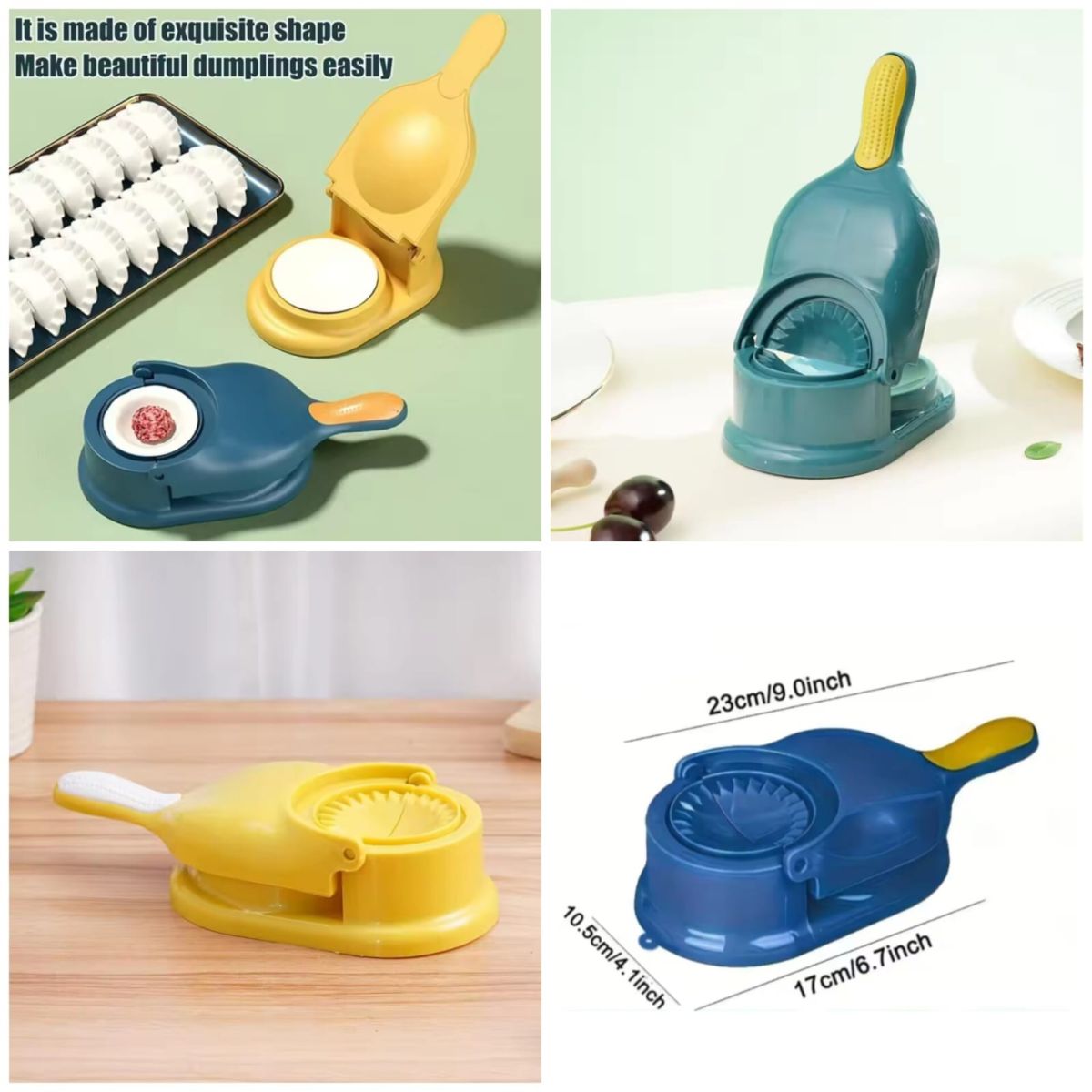 2-in-1 Manual Dumpling Maker & Dough Press Machine | Portable Samosa & Gujiya Mould Tool | Easy Kitchen DIY Pastry Accessory View Gallery - Pakistan