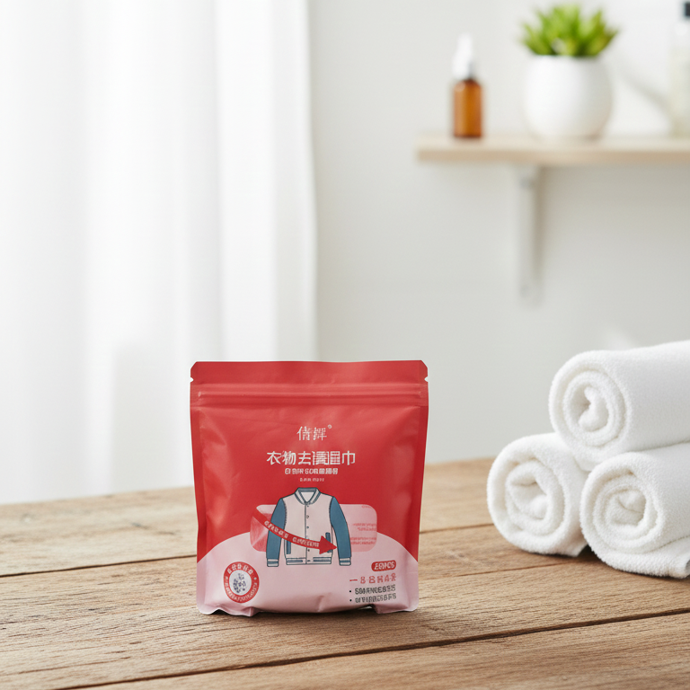 Portable Clothing Stain Remover Wipes (20 Count) – Instant Emergency Spot Cleaner for Food, Grease &amp; Coffee Stains on Jackets &amp; Cotton