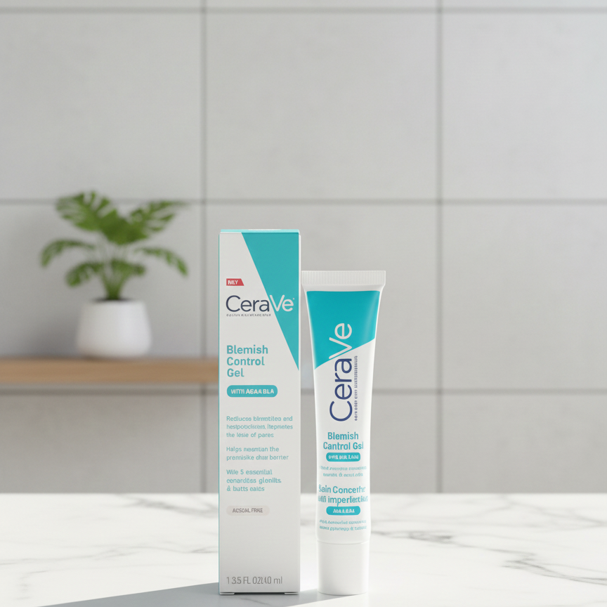 CeraVe Blemish Control Gel (40ml) with AHA & BHA - Salicylic Acid Acne Treatment to Clear Breakouts, Minimize Pores & Restore Skin Barrier View Gallery - Pakistan