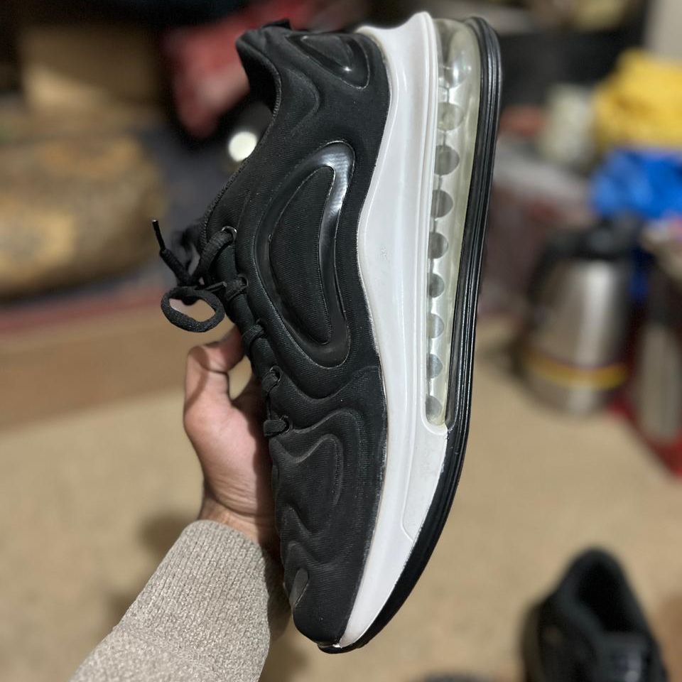 Black Nike Air Max 720 Sneakers Providing Stylish Design Comfortable Wear Durable Quality View Gallery - Pakistan