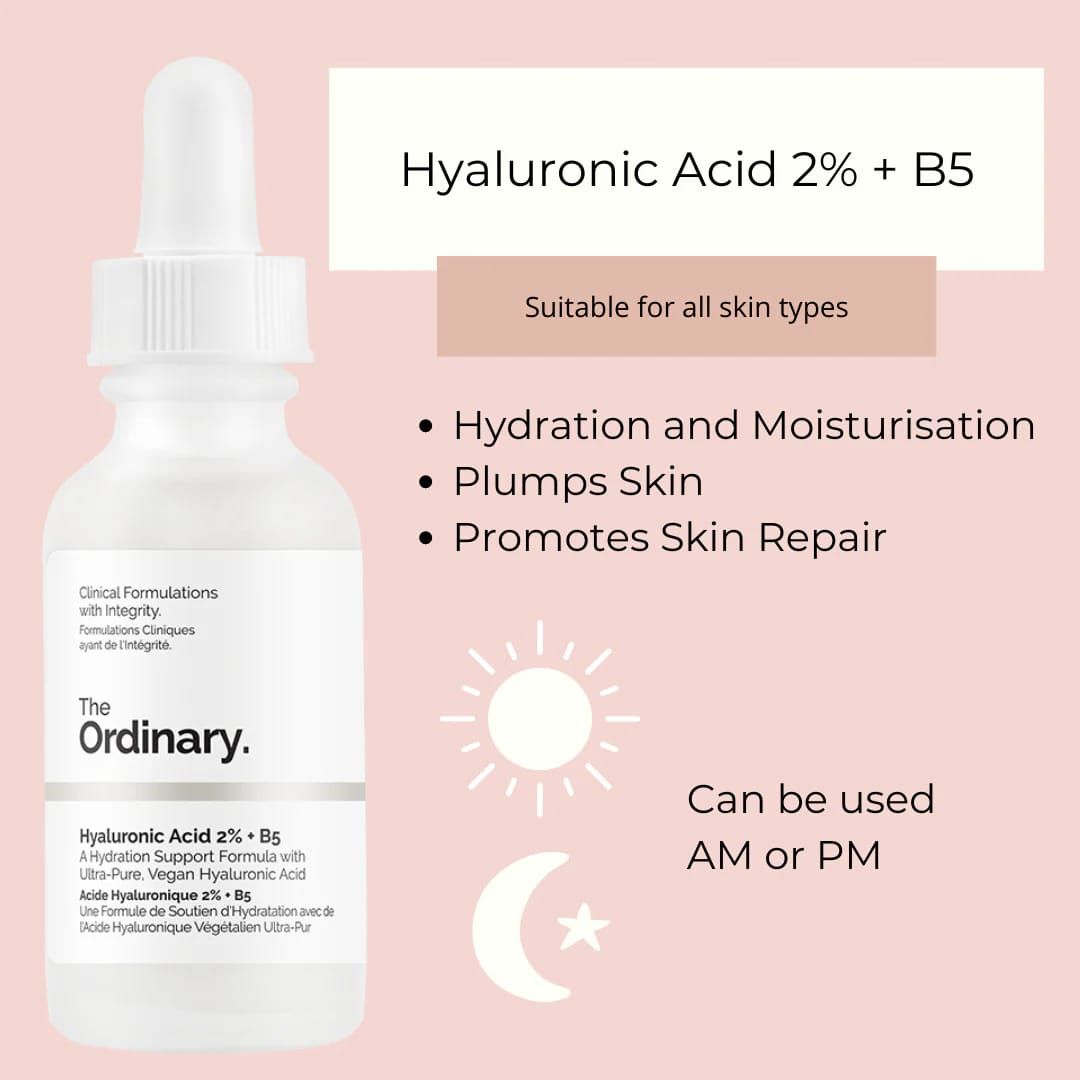 The Ordinary Hyaluronic Acid 2% + B5 Hydration Support Formula With Ultra Pure Vegan Hyaluronic Acid 30 Ml View Gallery - Pakistan