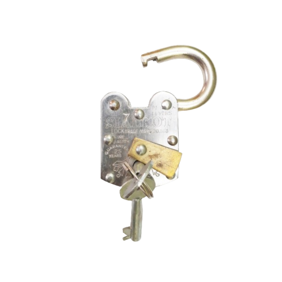 Heavy Duty Pad Lock | Desi Lock with 2 Keys | Strong Security for Doors, Cabinets & Home Safety View Gallery - Pakistan