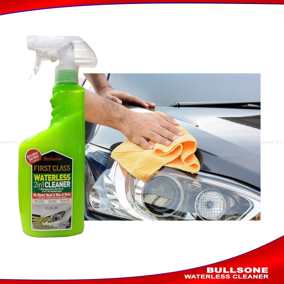 Waterless Wash & Wax Spray, Waterless Car Shampoo Bullsone Multi Purpose Cleaner -550ML- View Gallery - Pakistan