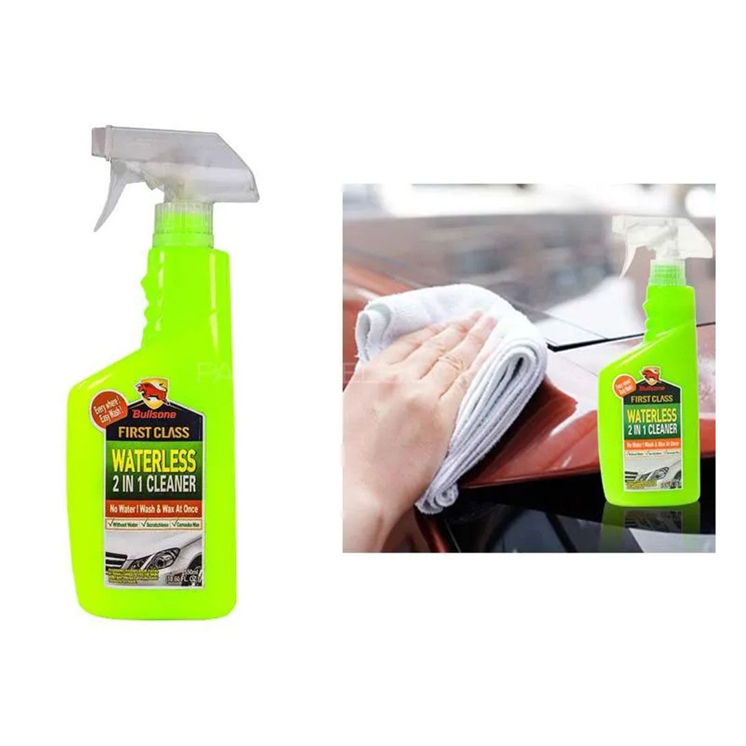 Waterless Wash & Wax Spray, Waterless Car Shampoo Bullsone Multi Purpose Cleaner -550ML- View Gallery - Pakistan