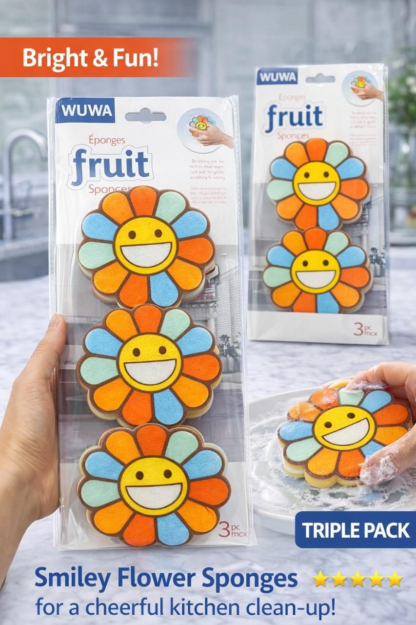 WUWA Stravits Fruit Sponges Providing Creative Design Attractive Look Durable Quality Comfortable Use (Random Design) View Gallery - Pakistan