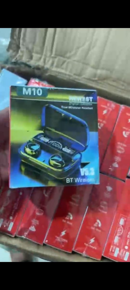M10 TWS Bluetooth 5.3 Earbuds | Original M10 | LED Display | Wireless Earphones with Microphone View Gallery - Pakistan