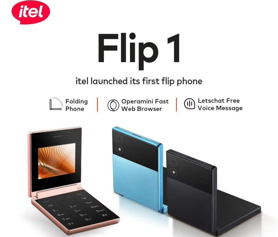 Itel Flip1 2.4 Inch QVGA Dual SIM PTA Approved Mobile With 1200mAh Battery (Random Color)