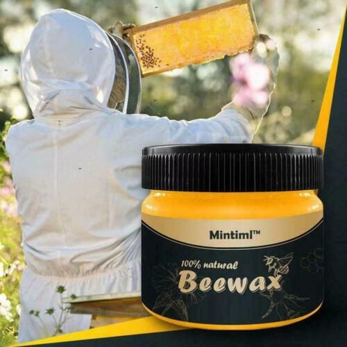 Mintiml™ 100% Natural Beeswax Furniture Polish & Wood Seasoning Wax (80g) – Restores, Cleans, and Protects Wood Tables, Cabinets & Floors View Gallery - Pakistan