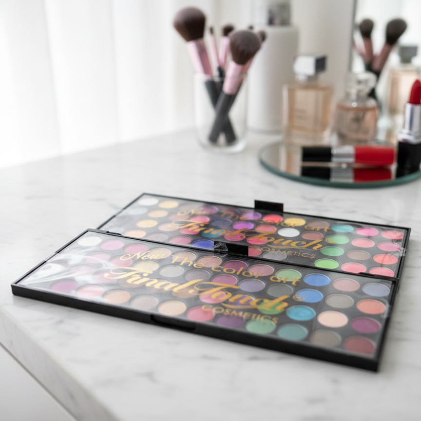 Final Touch Eyeshadow Palette | 96 Colors | Matte & Shimmer | Professional Makeup Kit View Gallery - Pakistan