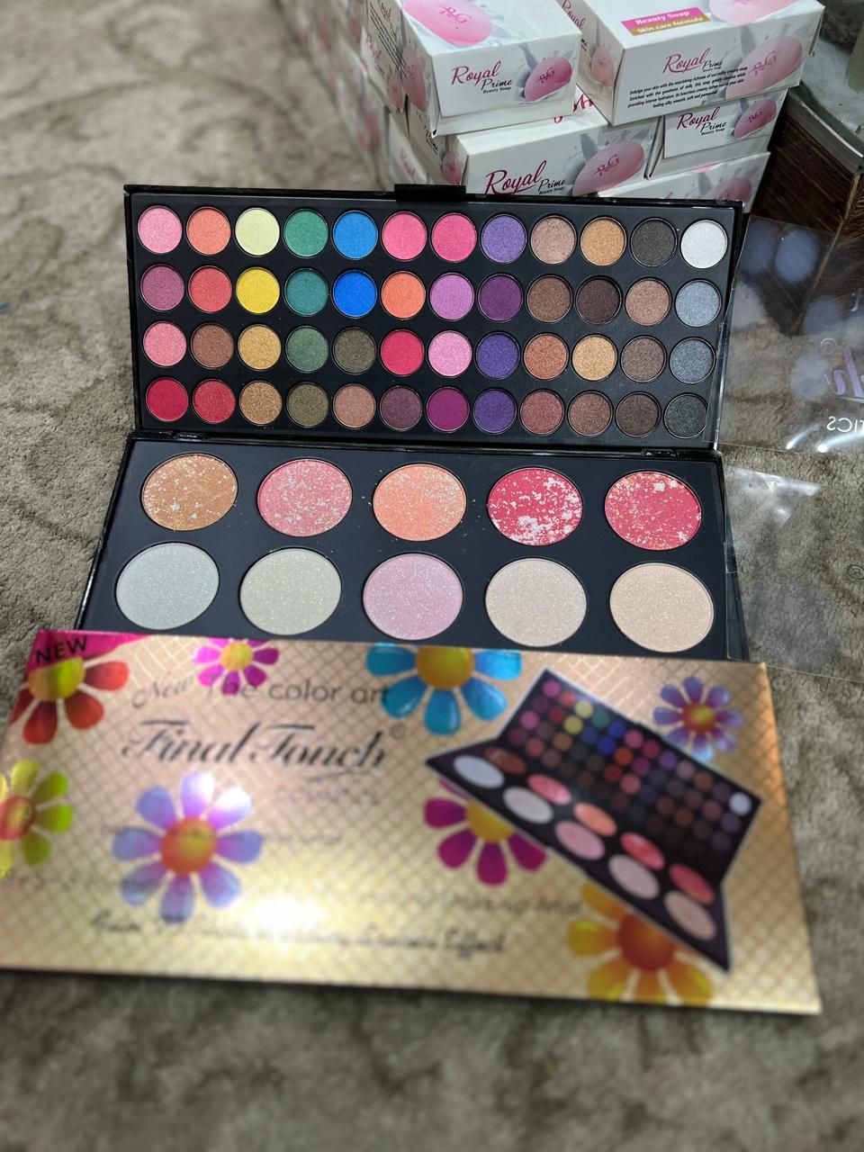 Final Touch Matte Palette | 48 Colors Eyeshadow, Blusher & Highlighter | Professional Makeup Kit View Gallery - Pakistan