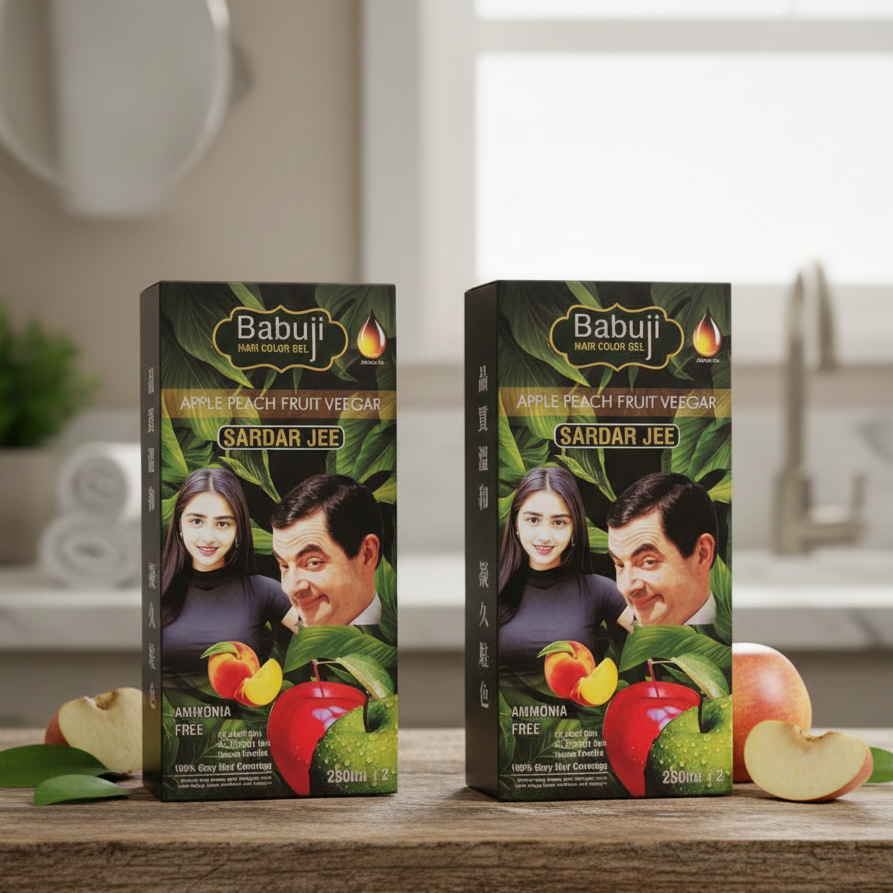 Babu Ji Hair Color Providing Confidence In Every Shade Long Lasting Color Natural Shine - 250ML x 2 View Gallery - Pakistan