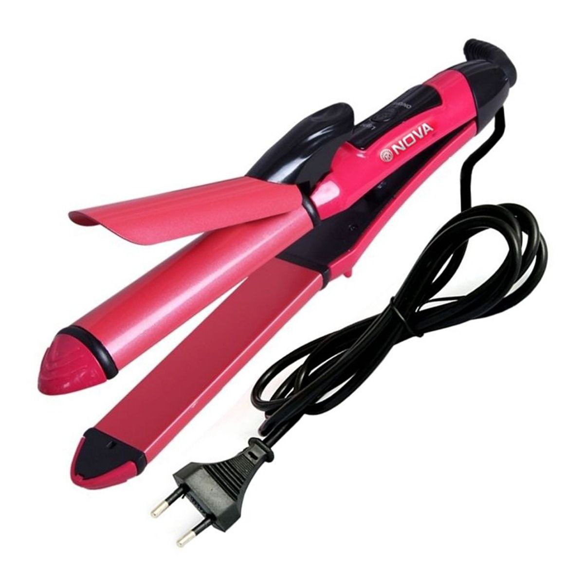 Nova 2‑in‑1 Hair Straightener &amp; Curler | Model NHC‑2009 | Professional Styling Tool