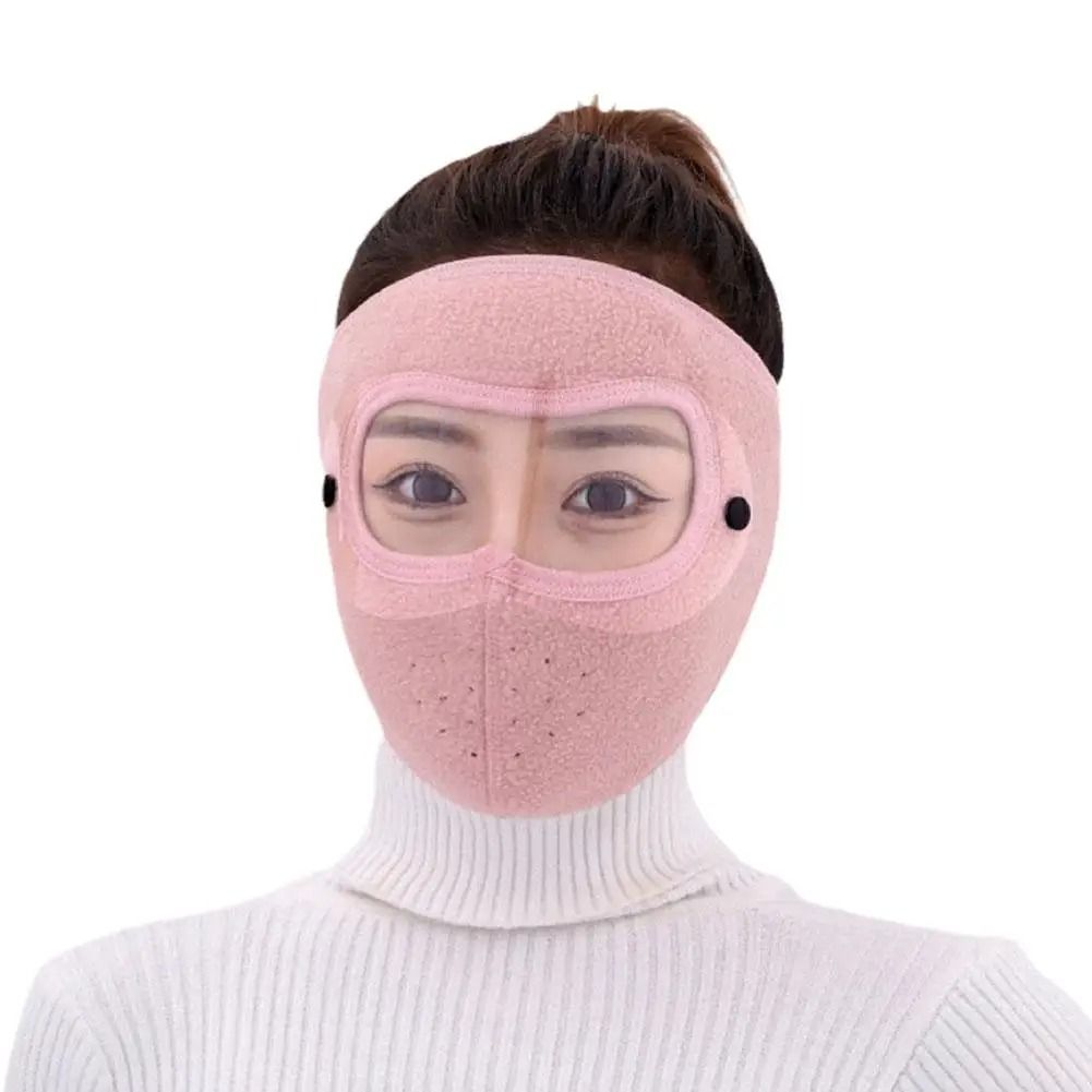 Full Face Shield | Dustproof Anti‑Fog | Winter Warm Fleece Mask | Windproof Riding HD Shield – 1Pc Random Colour View Gallery - Pakistan