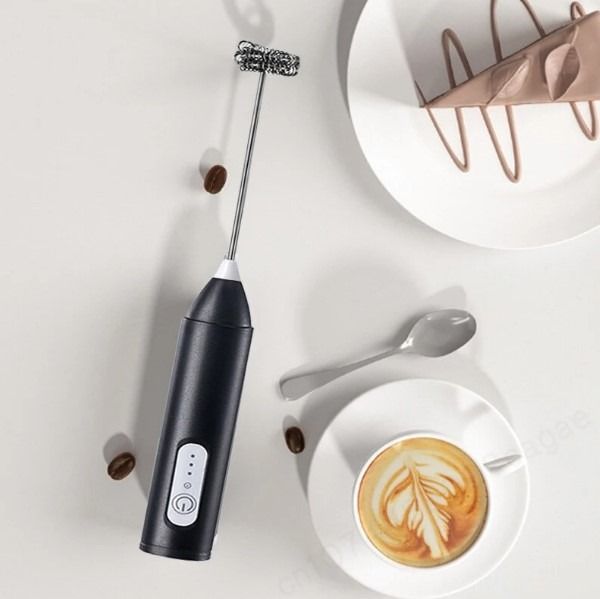 Electric Coffee & Egg Beater | USB Rechargeable | 2‑in‑1 Handheld Mixer | Adjustable Speed Frother & Milk Foamer View Gallery - Pakistan